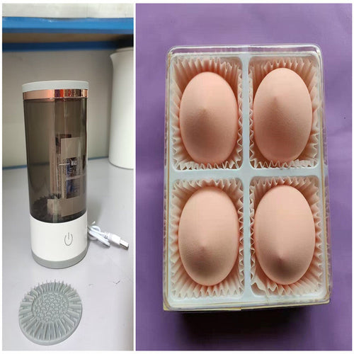 Damen Lidschattenpinsel Reinigungsgerät Tragbarer Elektrischer Make-up-Pinsel
