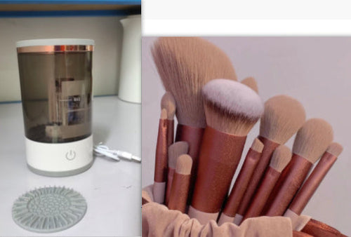 Damen Lidschattenpinsel Reinigungsgerät Tragbarer Elektrischer Make-up-Pinsel