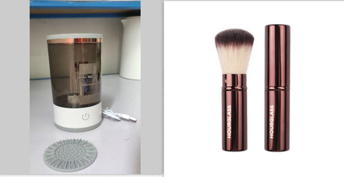 Damen Lidschattenpinsel Reinigungsgerät Tragbarer Elektrischer Make-up-Pinsel