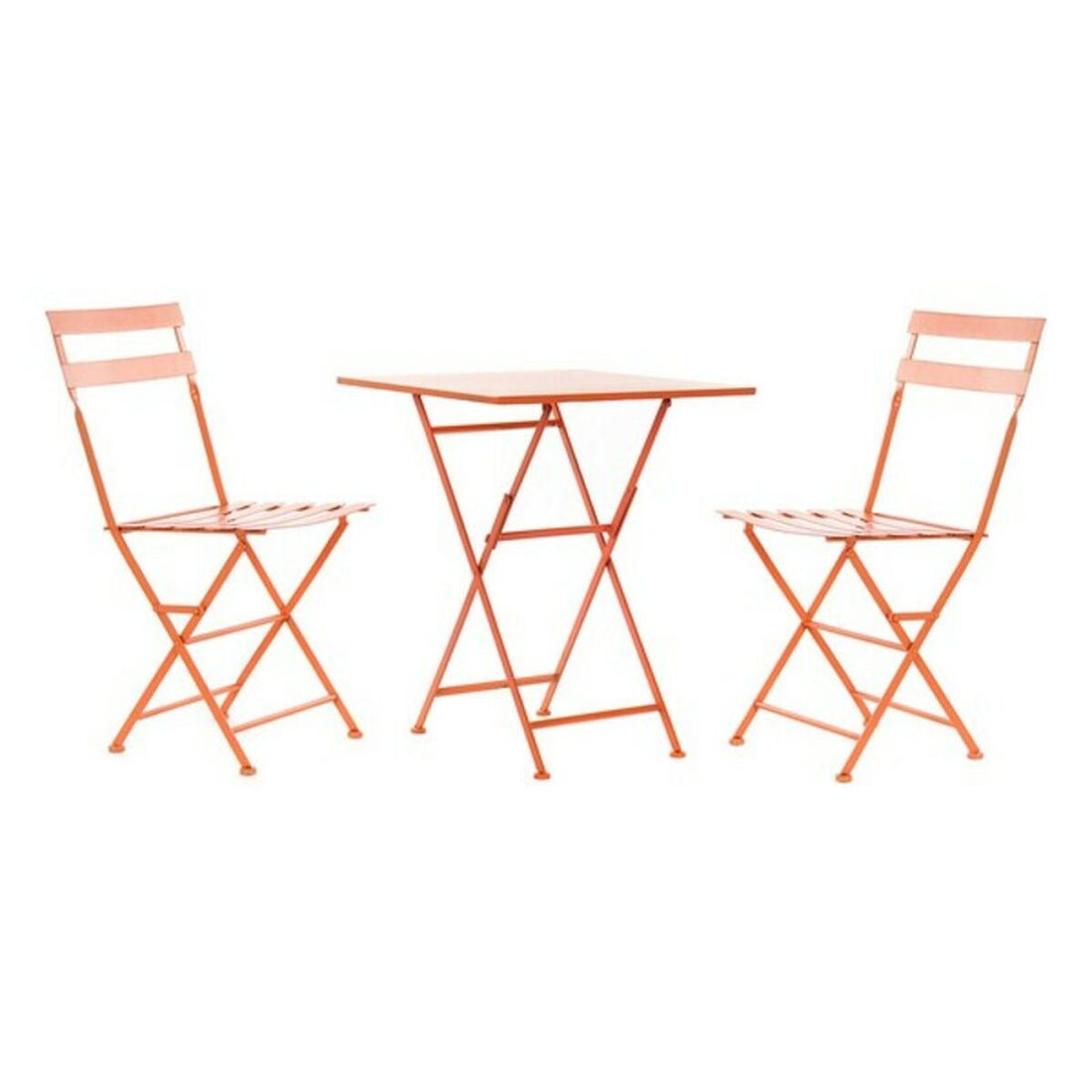 Table set with 2 chairs DKD Home Decor MB-177412 Coral 60 x 60 x 75 cm