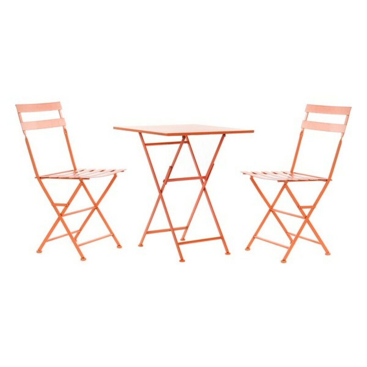 Table set with 2 chairs DKD Home Decor MB-177412 Coral 60 x 60 x 75 cm