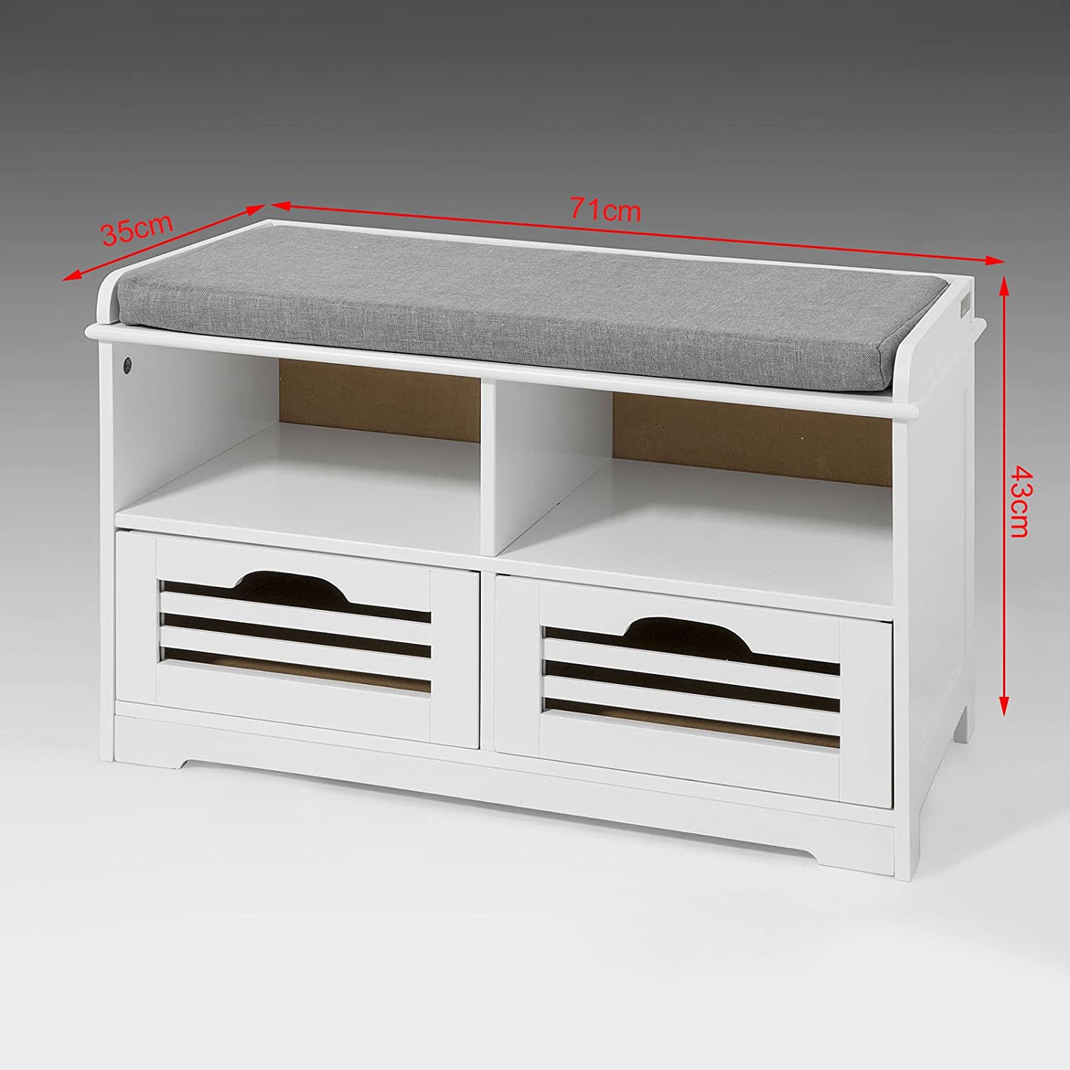 VIKUS Shoe Rack with Drawers, Shelf and Storage Bench