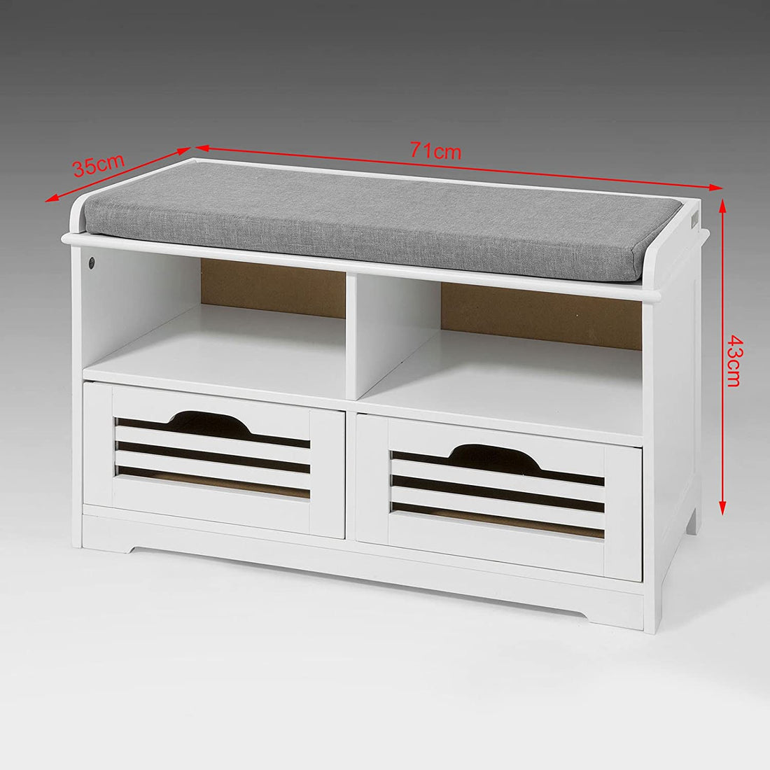 VIKUS Shoe Rack with Drawers, Shelf and Storage Bench