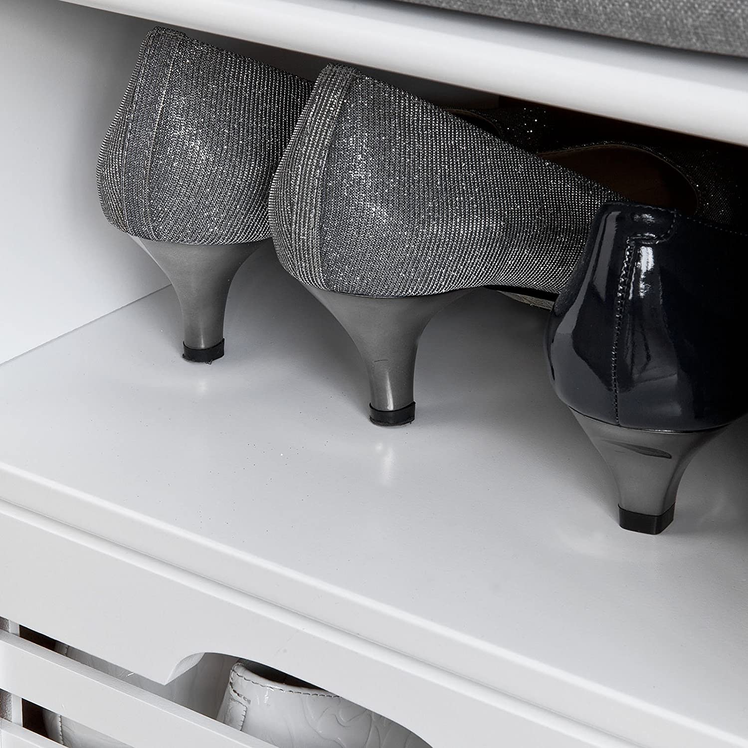 VIKUS Shoe Rack with Drawers, Shelf and Storage Bench
