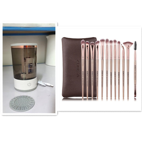 Damen Lidschattenpinsel Reinigungsgerät Tragbarer Elektrischer Make-up-Pinsel
