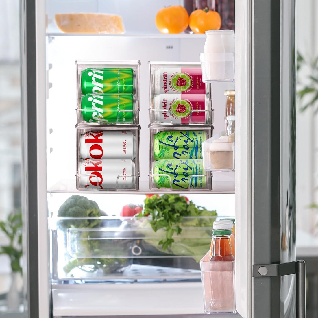 Soda Can Organizer Soda Can Dispenser for Refrigerator - Fridge